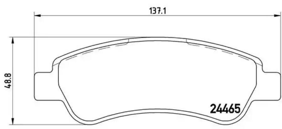 

Колодки тормозные дисковые задн, CITROEN: JUMPER 2.2 HDi 100/2.2 HDi 110/2.2 HDi 120/2.2 H