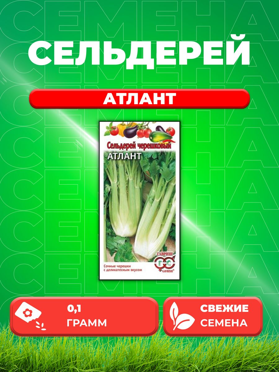 

Семена сельдерей Гавриш Атлант 003375-1 1 уп.