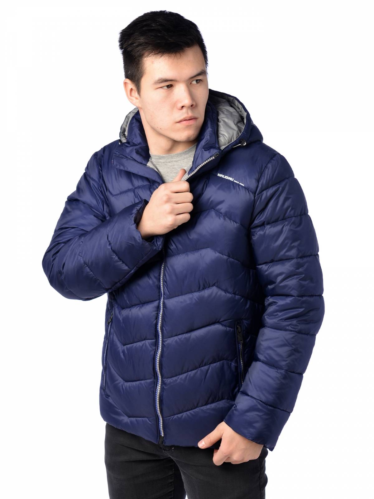 

Зимняя куртка мужская Malidinu 2302 синяя 46 RU, Синий, 2302