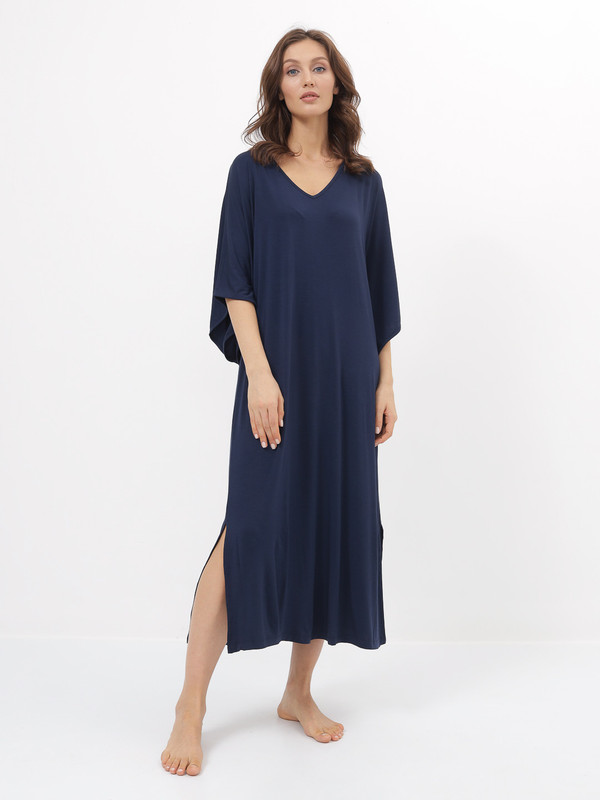 Ночная сорочка женская Luisa Moretti 246017-NAVY синяя XL
