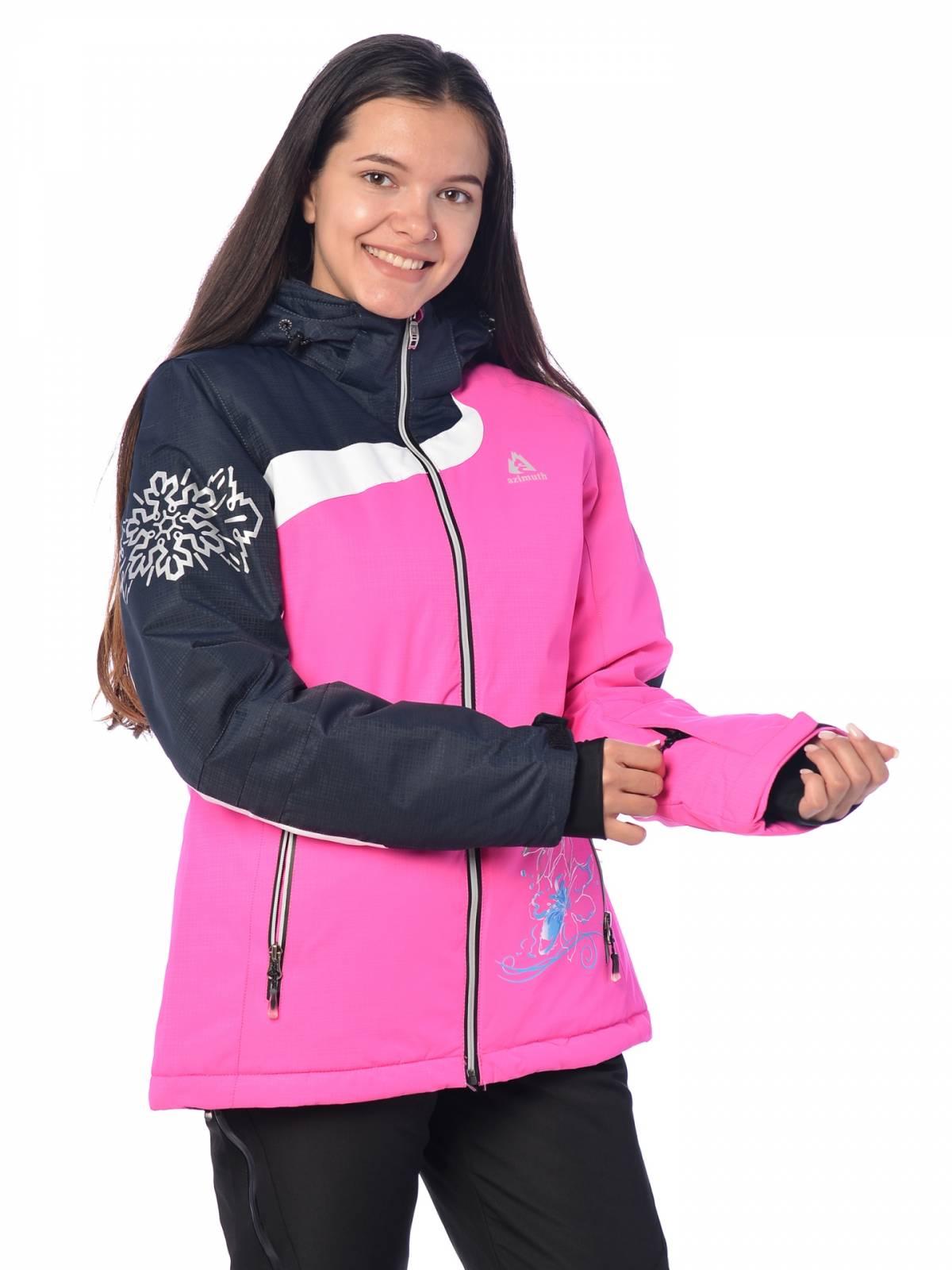Горнолыжная куртка женская AZIMUTH 15501 размер 48, розовый