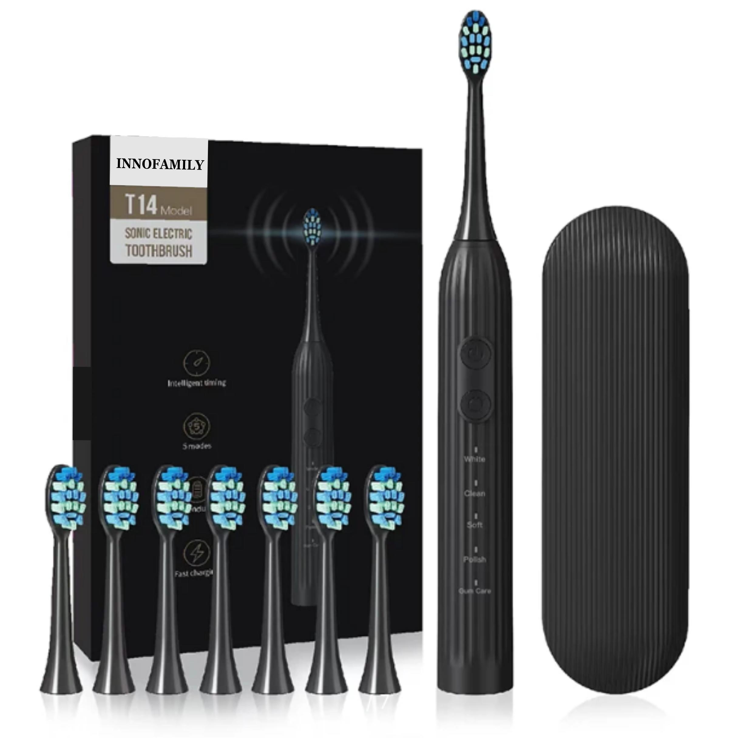 

Электрическая зубная щетка SONIC TOOTHBRUSH T14 черный, T14