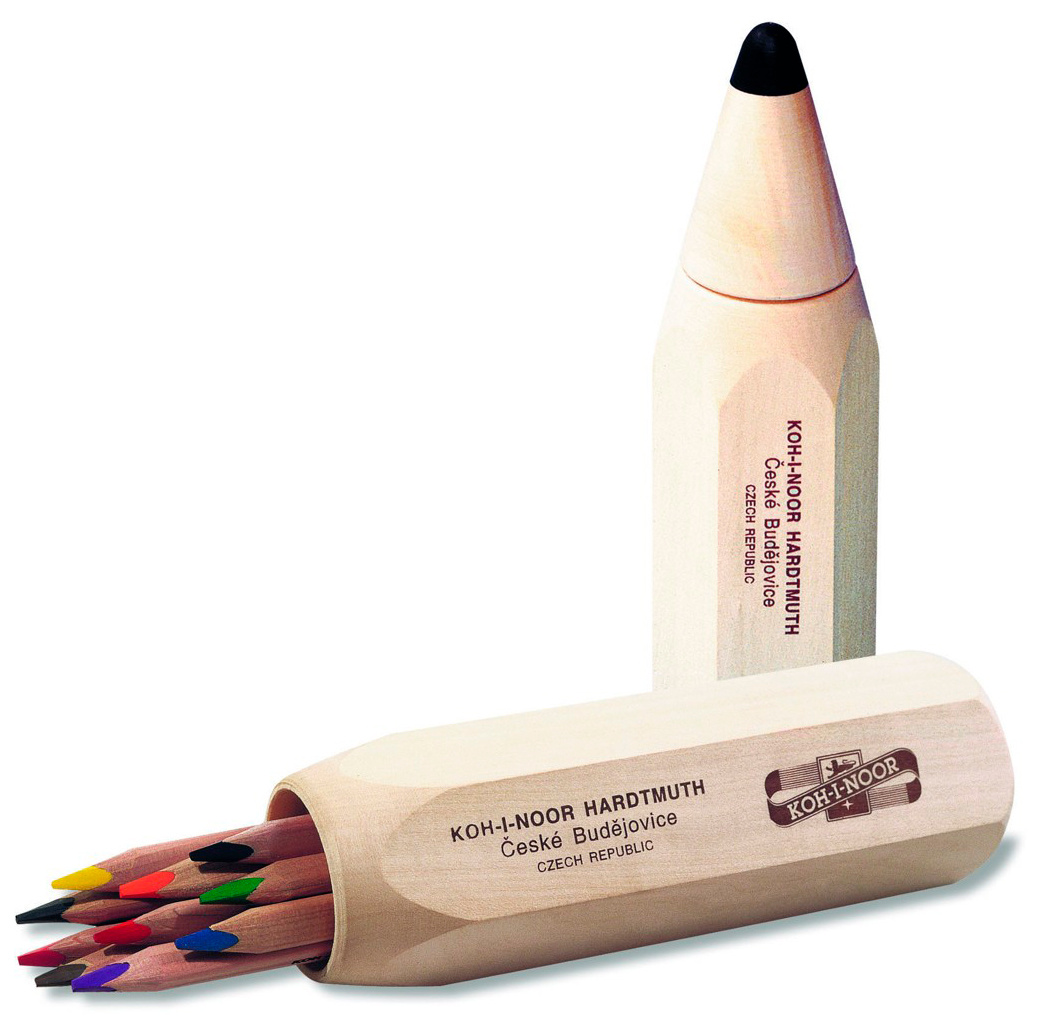 

Карандаши цв. Koh-I-Noor 7004 7004010001DD трехгран. натур. корпуса Jumbo 10цв. дер.кор., Разноцветные