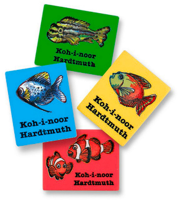 

Ластик Koh-I-Noor Animals 6200 6200005001KK прямоугольный 35,5х28,5х10мм каучук ассорти, Разноцветный