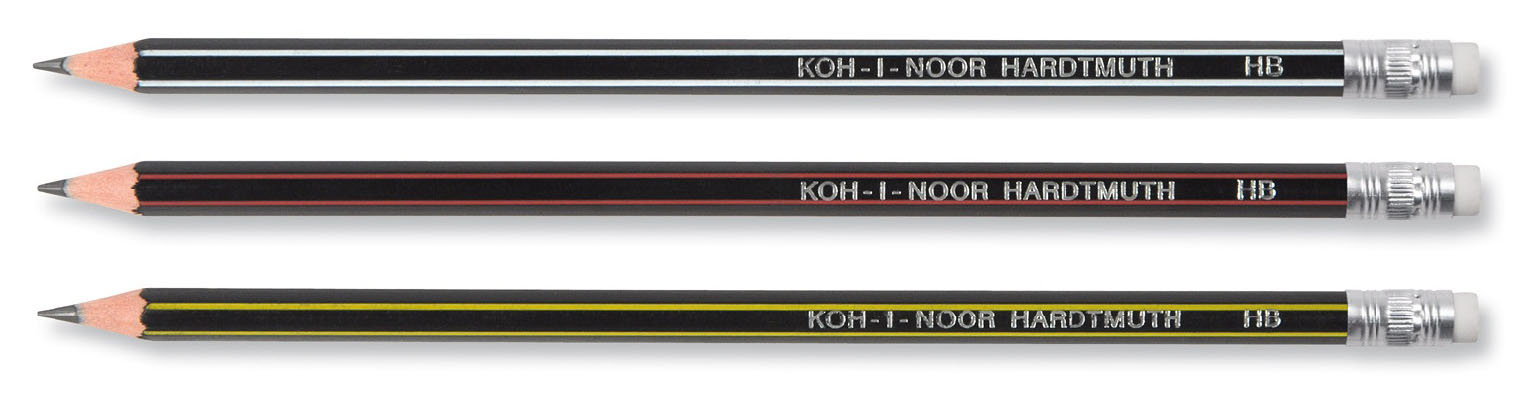 

Карандаш ч/г Koh-I-Noor 1397 1397012003KS HB пластик ассорти ластик