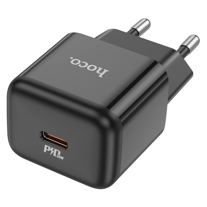 

Сетевое зарядное устройство Hoco N32, 1 Type-C, чёрное, N32