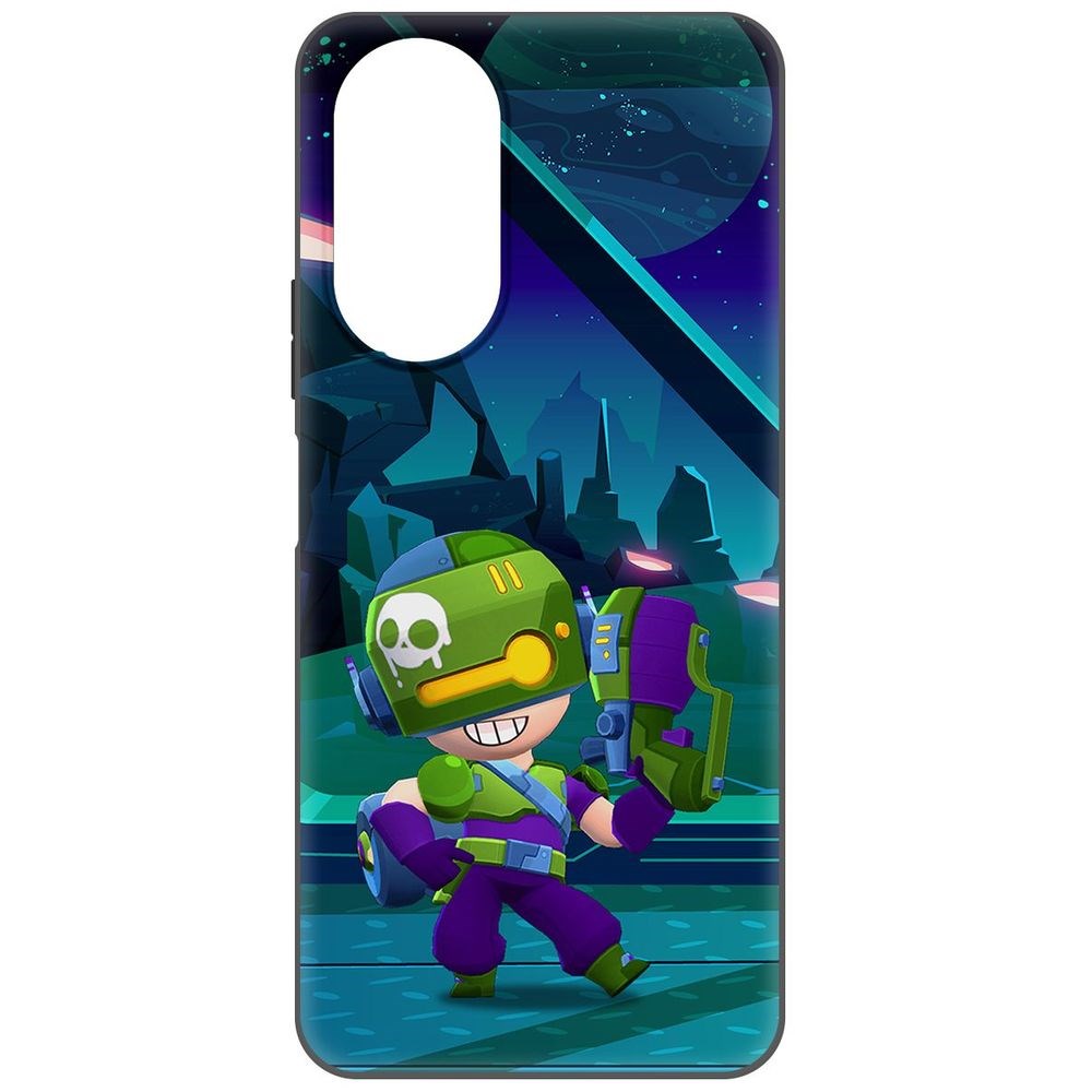 

Чехол-накладка Софт Brawl Stars - Контрабандистка Пенни для Honor X7, Черный