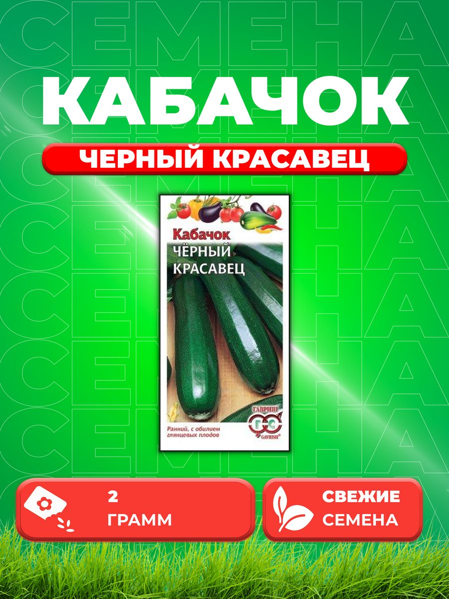 

Семена кабачок Черный красавец Гавриш 003427-1 1 уп.