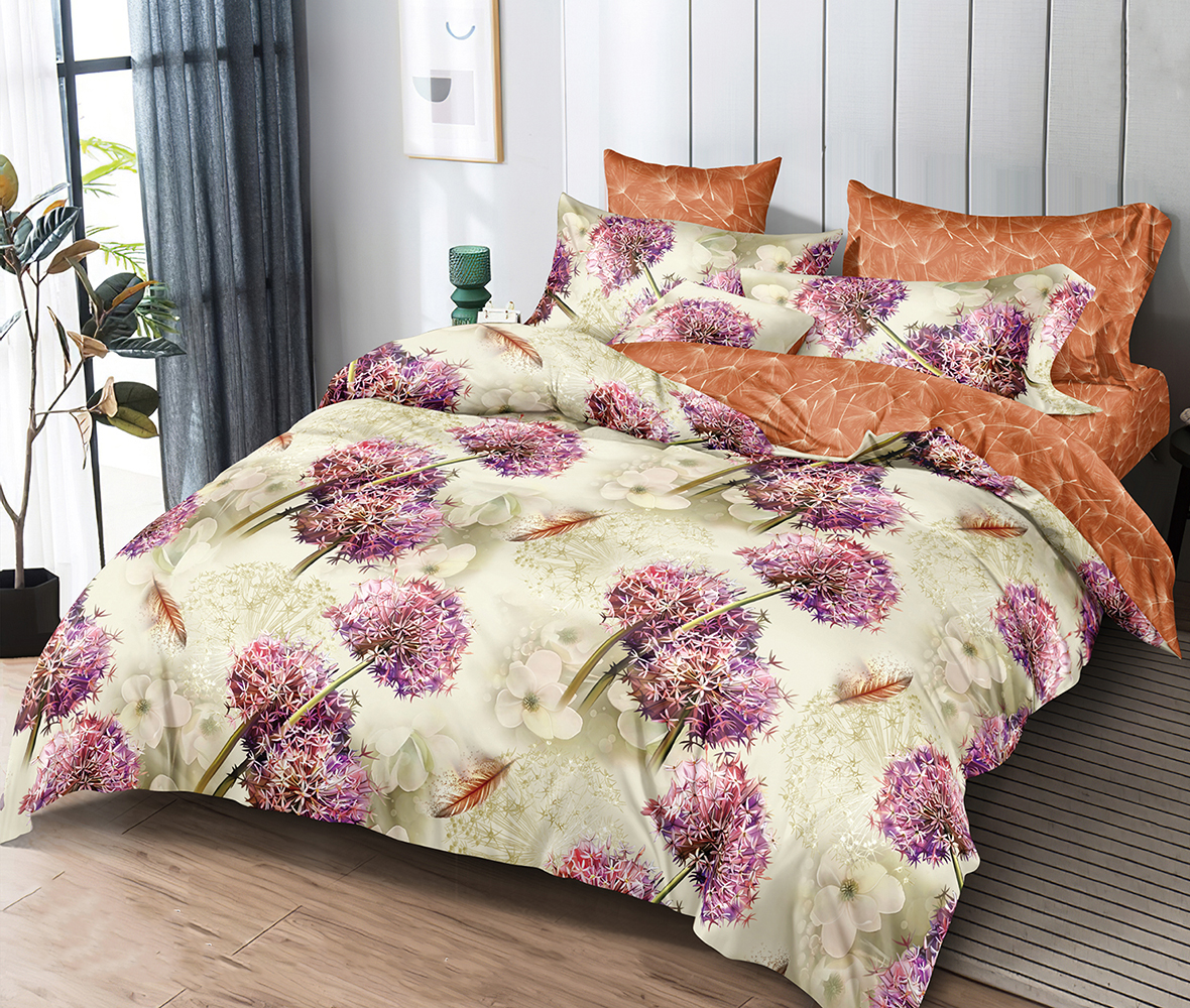 

Постельное белье Mercury Home Одуванчики 4 2 сп поплин 2 наволочки 50x70, Одуванчики 4