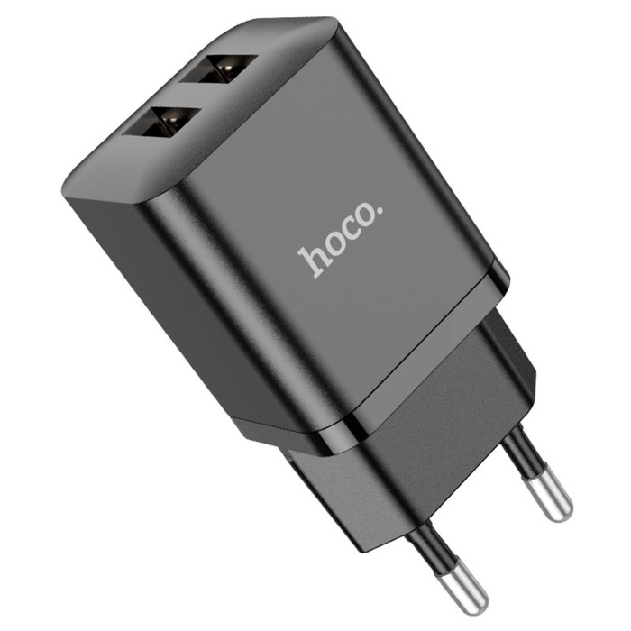 

Сетевое зарядное устройство Hoco N25, 2 USB, чёрное, N25