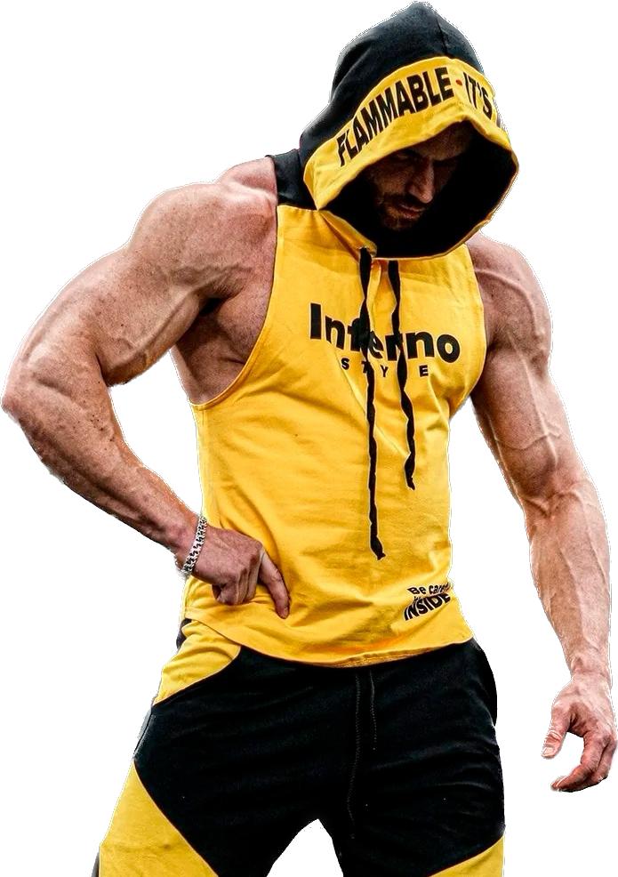 

Майка мужская INFERNO style М-005-000 желтая M, Желтый, М-005-000