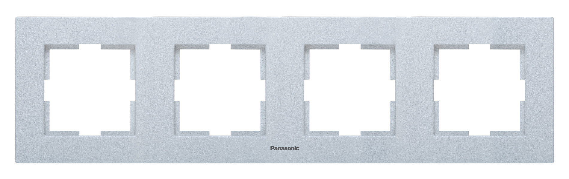 

Рамка Panasonic Karre Plus WKTF08042SL-RU 4x горизонтальный монтаж пластик серебро (упак.: