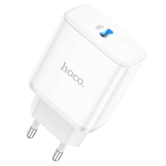 

Сетевое зарядное устройство Hoco C104A, 1 Type-C, белое, C104A