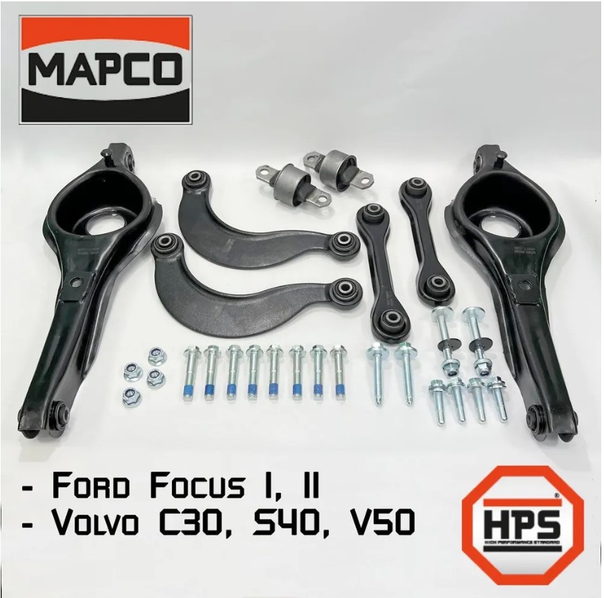 

Комплект рычагов задней подвески Mapco для Ford Focus 1, 2, Volvo C30, S40, V50 Форд Фокус