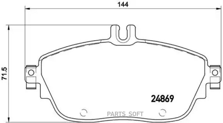 

Колодки тормозные дисковые MB: A-CLASS 12-, B-CLASS 11-, CLA 13-, GLA-CLASS 13-