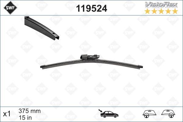 

Щетка стеклоочистителя Swf 375 мм (15") 119524