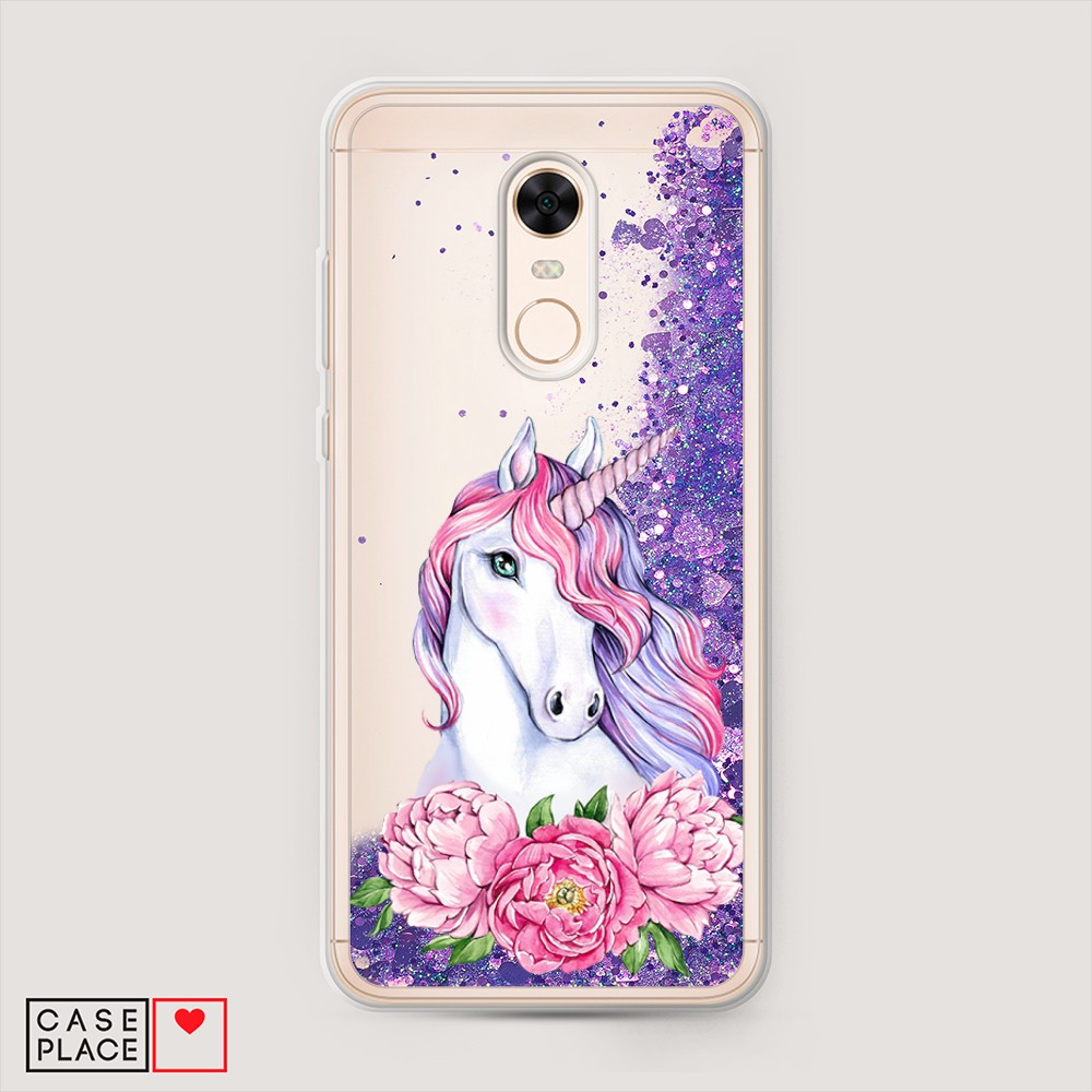 

Чехол Awog на Xiaomi Redmi 5 Plus "Единорог с пионами", Разноцветный, 33192-1