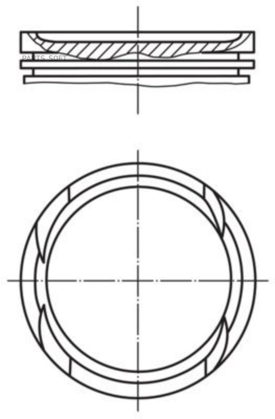 

Поршень d72.50x1.2x1.2x2.0 +0.50 Цена за 1 шт.