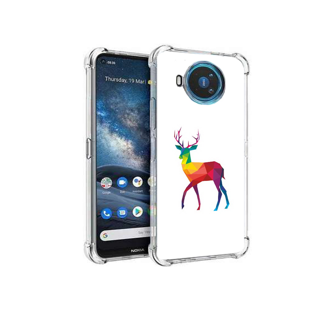 

Чехол MyPads Tocco для Nokia X100 геометрический олень (PT227057.109.286), Прозрачный, Tocco