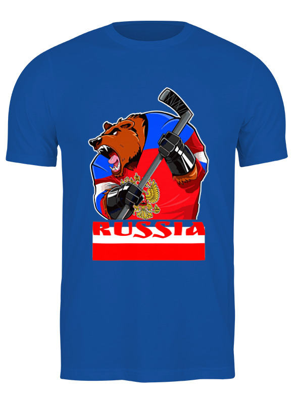 

Футболка мужская Printio Болеем за россию! синяя 2XL, Синий, Болеем за россию!