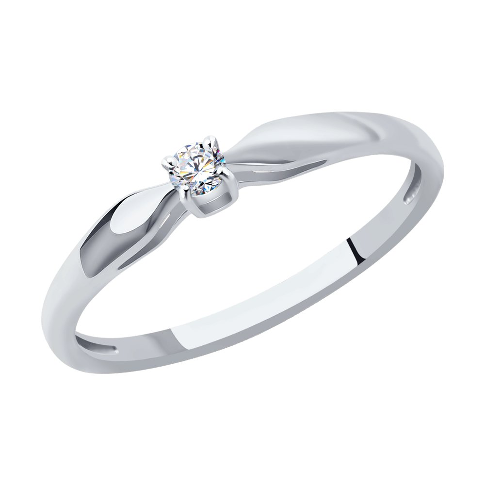 

Кольцо из золота р. 15,5 SOKOLOV Diamonds 1011363, бриллиант, 1011363