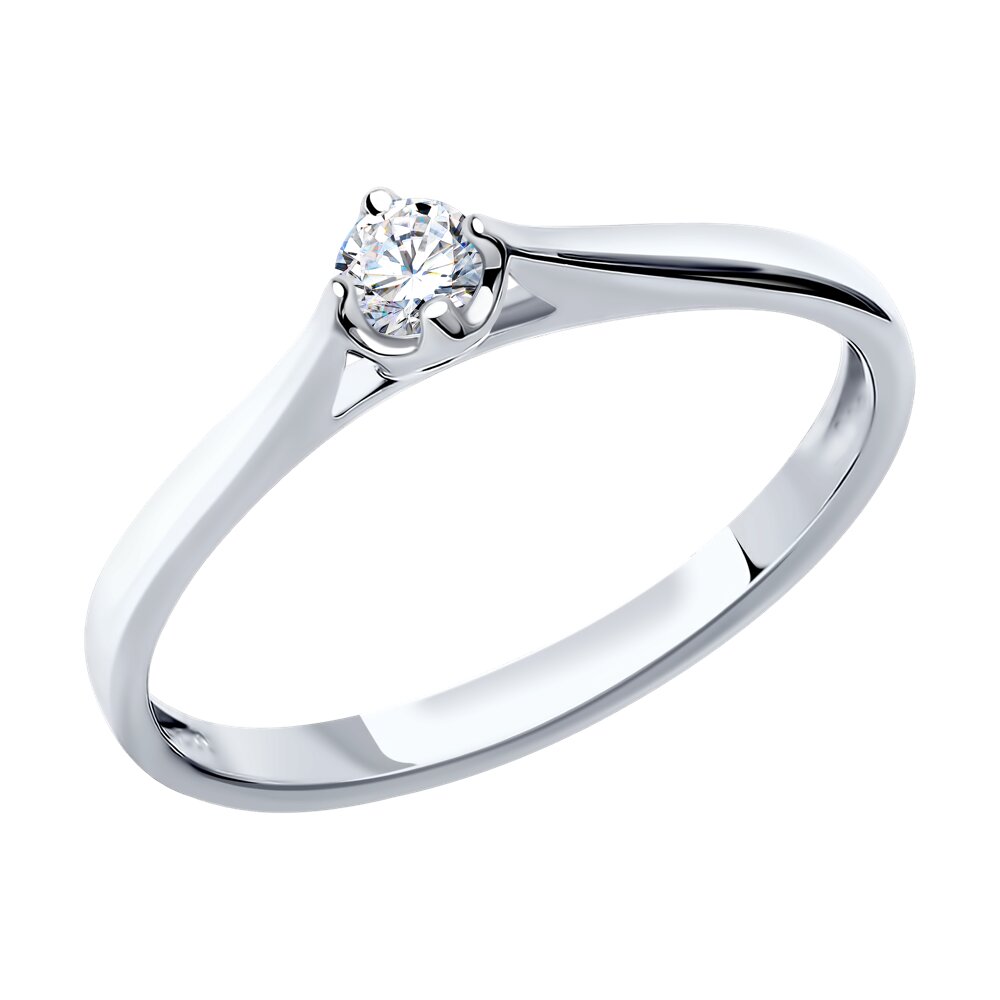 

Кольцо из золота р.  SOKOLOV Diamonds 1011384, бриллиант, 1011384