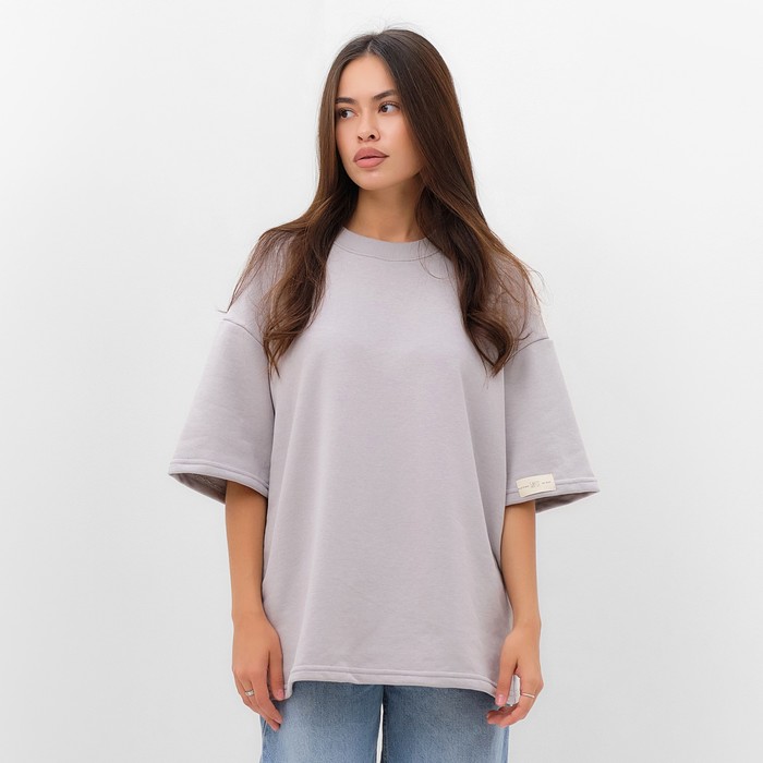 

Футболка женская MIST 9782686 серая 44 RU, Серый, 9782694