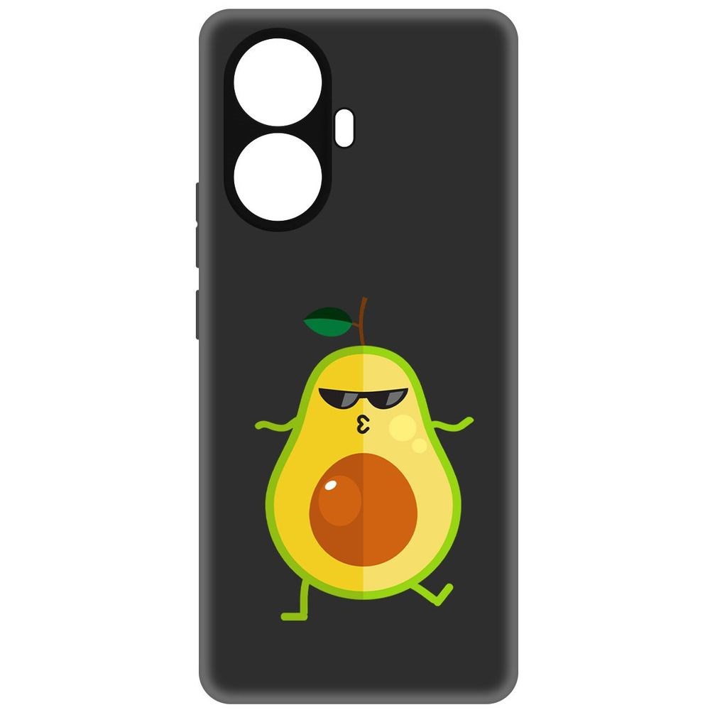 

Чехол-накладка Софт Авокадо Стильный для Realme 10 Pro+, Черный