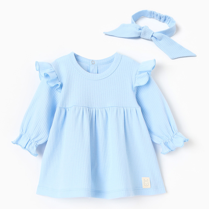 

Платье детское Крошка Я Basic Line, голубой, 62