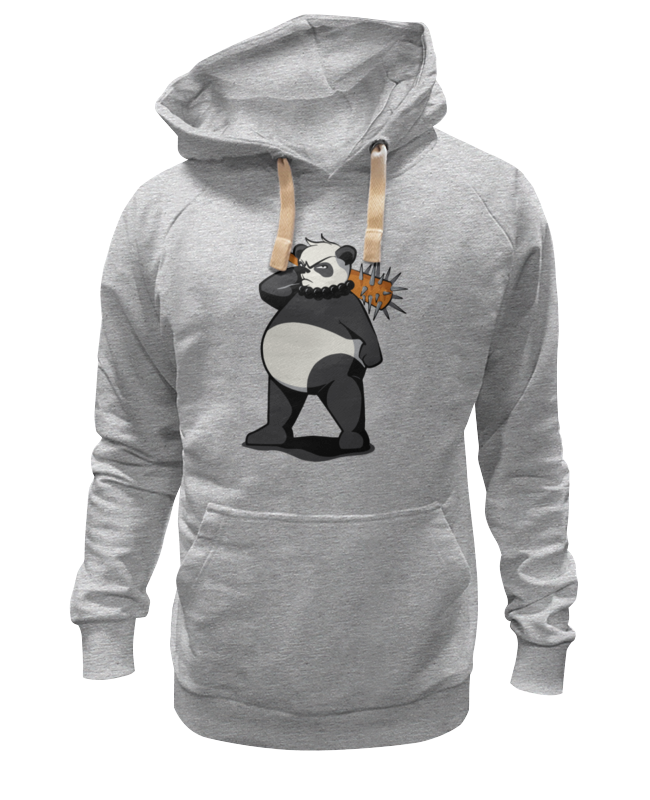 

Худи унисекс Printio Bad panda серое 2XL, Серый, Bad panda