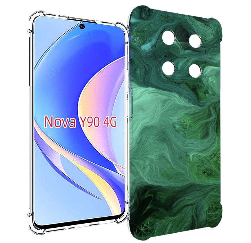 

Чехол MyPads зеленые нити для Huawei Nova Y90 (CTR-LX1) / Enjoy 50 Pro, Tocco