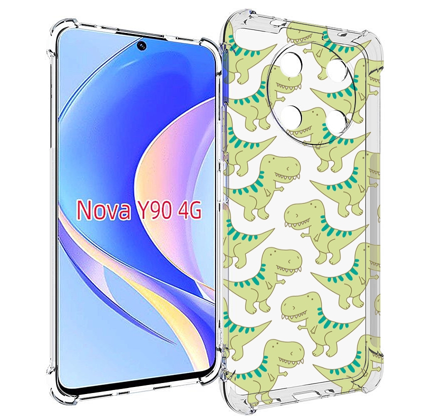 

Чехол MyPads зеленые-динозаврики для Huawei Nova Y90 (CTR-LX1) / Enjoy 50 Pro, Tocco