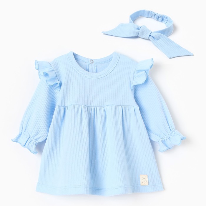 

Платье детское Крошка Я Basic Line, голубой, 86