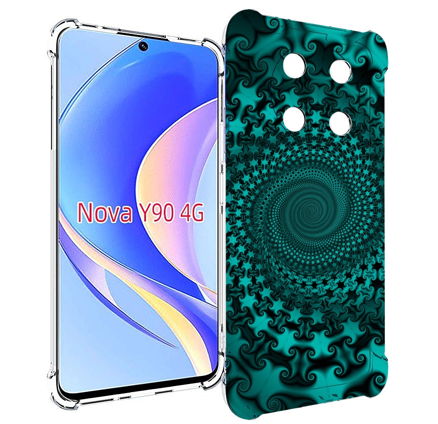 

Чехол MyPads зеленый-гипноз для Huawei Nova Y90 (CTR-LX1) / Enjoy 50 Pro, Tocco