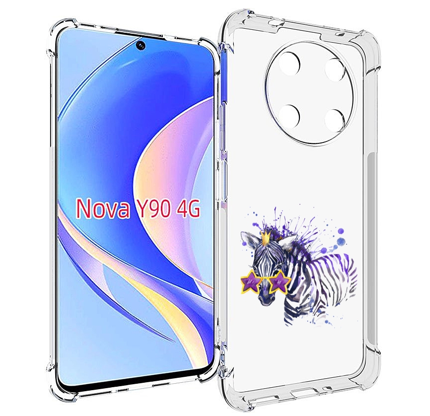 

Чехол MyPads акварельная зебра для Huawei Nova Y90 (CTR-LX1) / Enjoy 50 Pro, Tocco