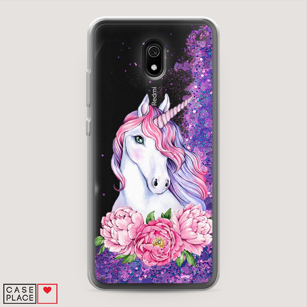 

Чехол Awog на Xiaomi Redmi 8A "Единорог с пионами", Разноцветный, 37292-1