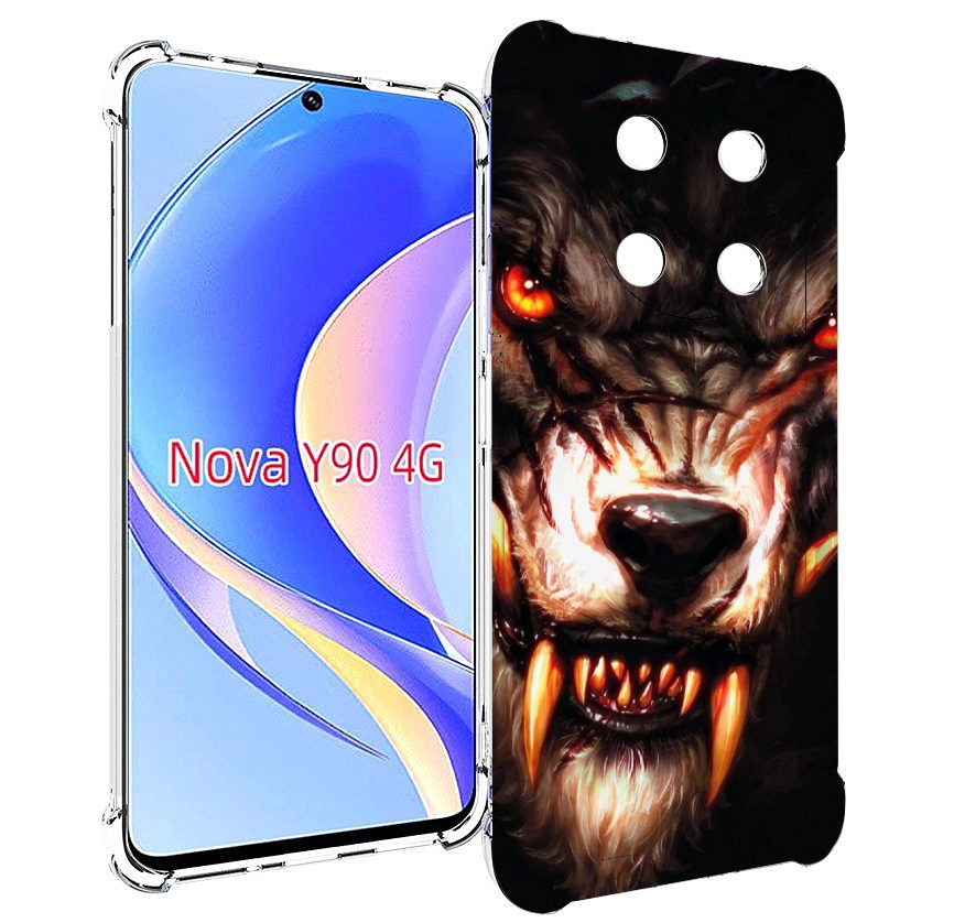 

Чехол MyPads злой голодный волк мужской для Huawei Nova Y90 (CTR-LX1) / Enjoy 50 Pro, Tocco
