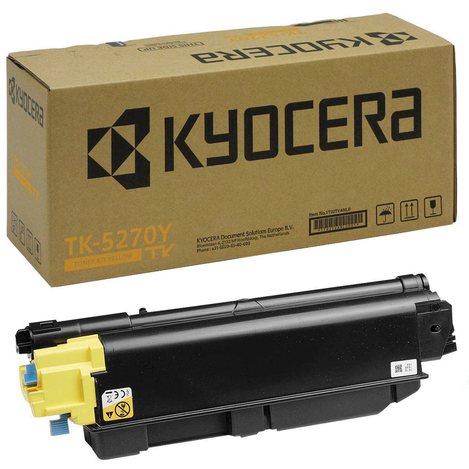 Картридж для лазерного принтера Kyocera 1T02TVANL0 (1T02TVANL0) желтый, оригинальный