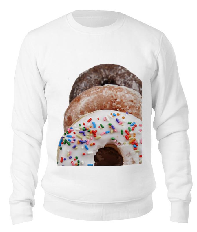 

Свитшот Printio Donuts белый 2XL, Donuts