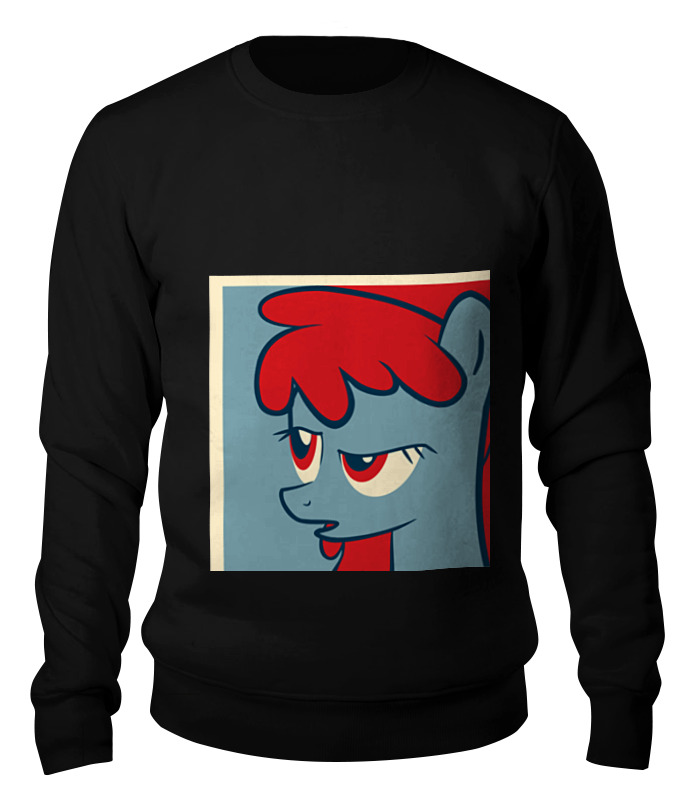

Свитшот Printio Berry punsh черный 2XL, Berry punsh