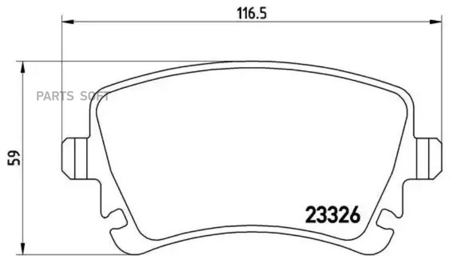 

Тормозные колодки brembo задние дисковые P85064