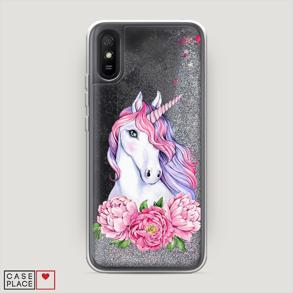 

Чехол Awog на Xiaomi Redmi 9A "Единорог с пионами", Разноцветный, 38991-1