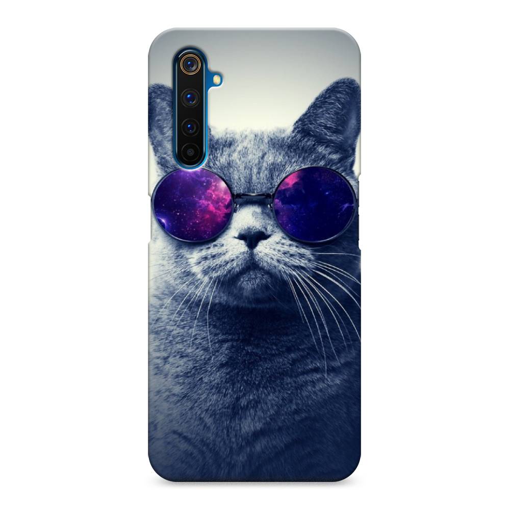 

Пластиковый чехол "Космический кот" на Realme 6 Pro, 252820-1