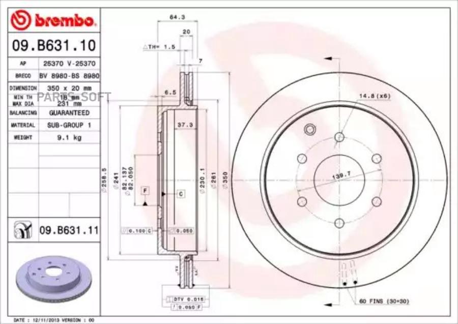 

Диск тормозной UV Coated | зад |