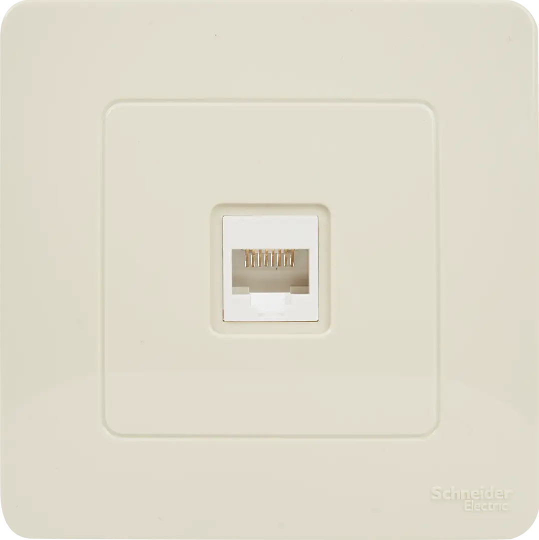 

Розетка компьютерная встраиваемая Schneider Electric Blanca RJ45 cat 5 цвет бежевый