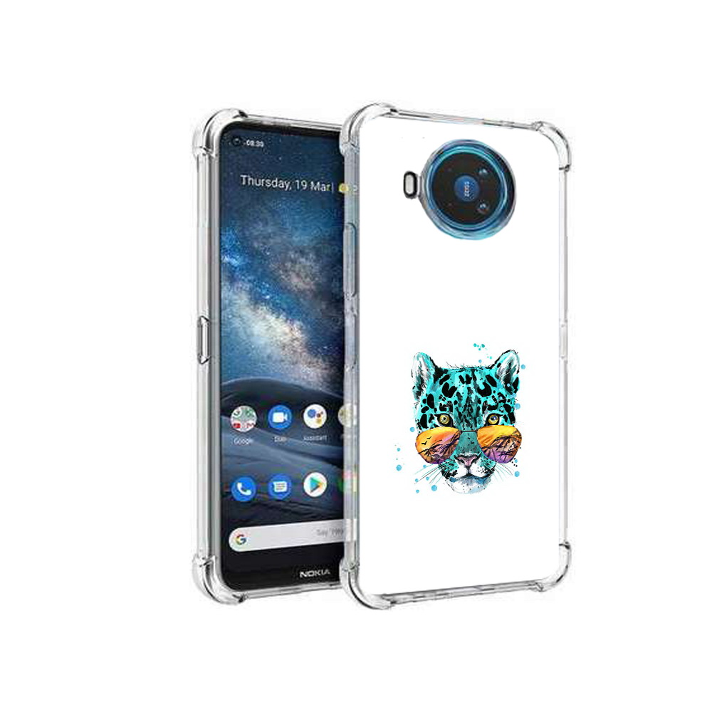 

Чехол MyPads Tocco для Nokia X100 голубой лео (PT227057.109.294), Прозрачный, Tocco