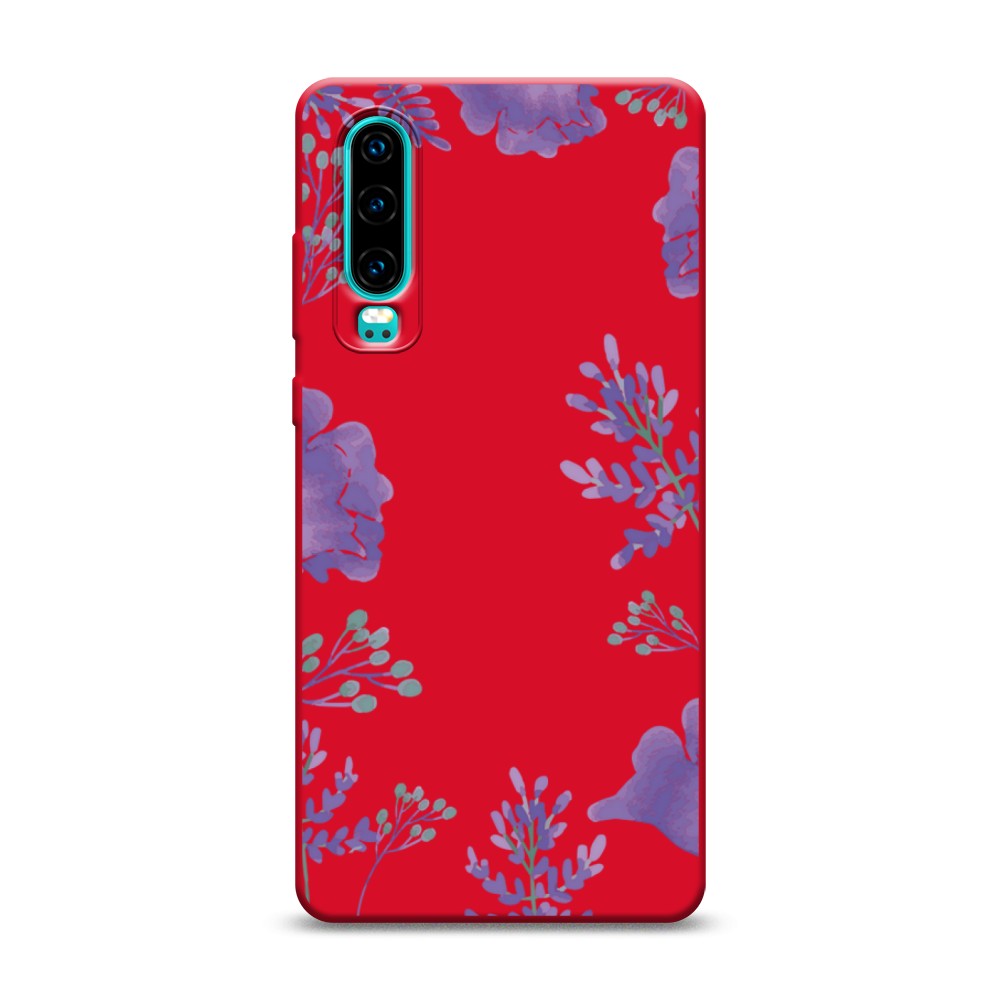 

Чехол Awog на Huawei P30 "Сиреневая цветочная рамка", Разноцветный, 68553-1
