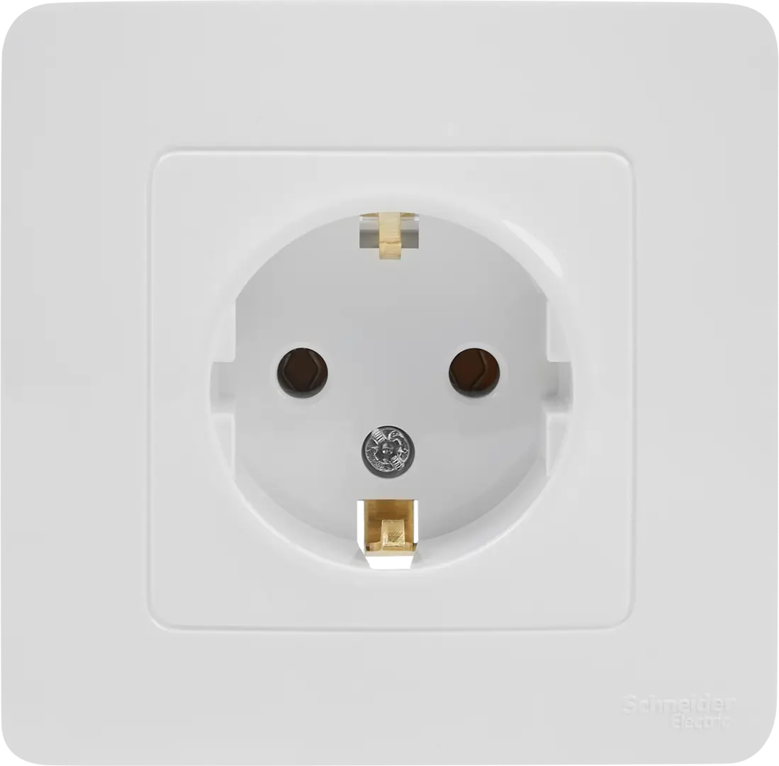 

Розетка встраиваемая Schneider Electric Blanca с заземлением без шторок 16 А цвет белый