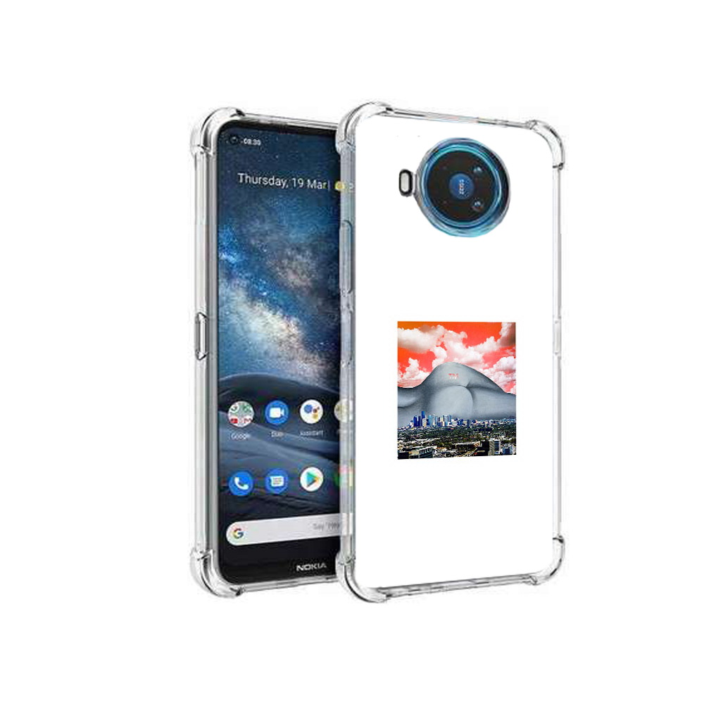 

Чехол MyPads Tocco для Nokia X100 город с девушкой на фоне (PT227057.109.297), Прозрачный, Tocco