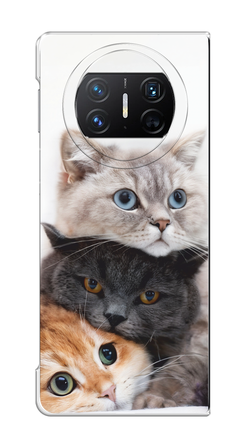 

Чехол на Huawei Mate X3 "Пушистые мордашки", Серый;черный;оранжевый, 6122450-1